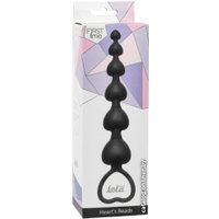 Анальные цепочки Lola Toys Hearts Beads Black 4101-03Lola (черный)