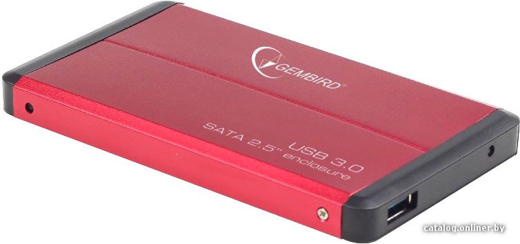 Бокс для накопителей 2.5 Gembird EE2-U3S-2-R