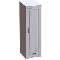 Шкаф распашной Мебельград Прованс платяной 60.2x59x197 (бодега белая/платина премиум)