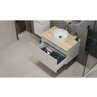  Jorno Тумба под умывальник Cossety 80 Coss.01.80/P/W-DG/JR (белый/дуб мавелла голд)