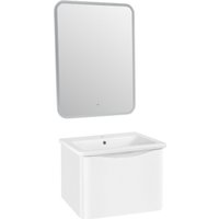  Runo Тумба с умывальником Тоскана 60 + Никсон 60 (подвесная, белый)