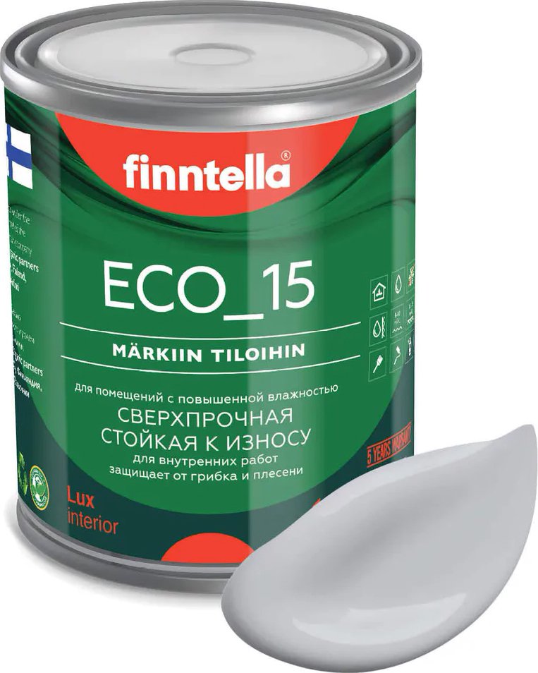 

Краска Finntella Eco 15 Tuuli F-10-1-1-FL047 0.9 л (серый)
