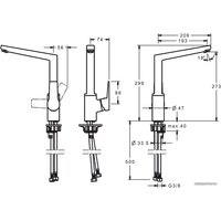 Смеситель Oras Twista 3838F