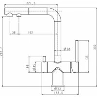 Смеситель Hansen HN15058-P