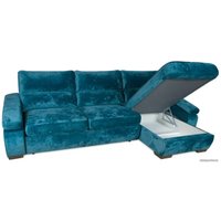 Угловой диван Асмана Форест 160x80 (Plush Izumrud)