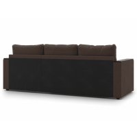 Угловой диван Mio Tesoro Атланта Лайт 111 (Savana Chocolate)