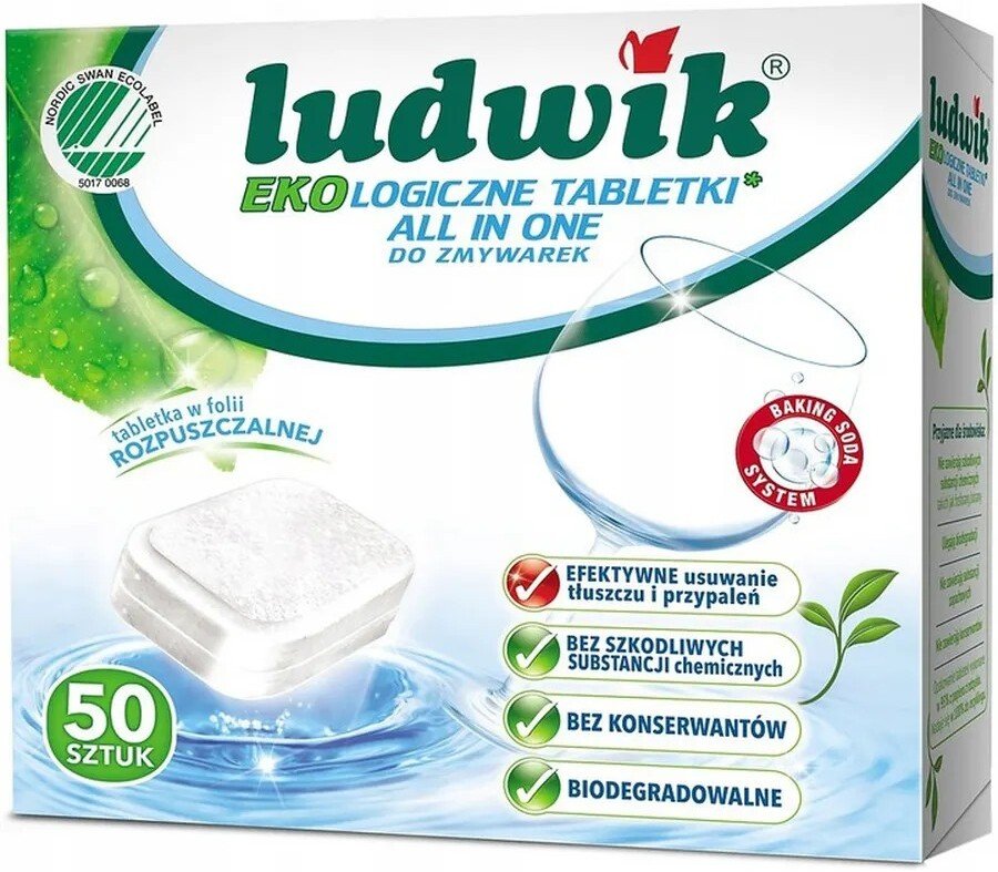 Таблетки для посудомоечной машины Ludwik Eco All in One (50 шт)