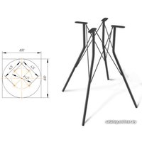 Кухонный стол Sheffilton SHT-TU2-1/80 МДФ (хром лак/бетон светлый)