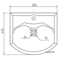 Умывальник Акватон Смайл 50 51x45 [1WH207781]