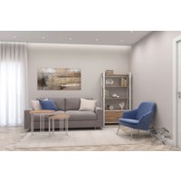 Стеллаж Hype Mebel Стандарт Люкс 80x200 (черный/дуб галифакс натуральный)