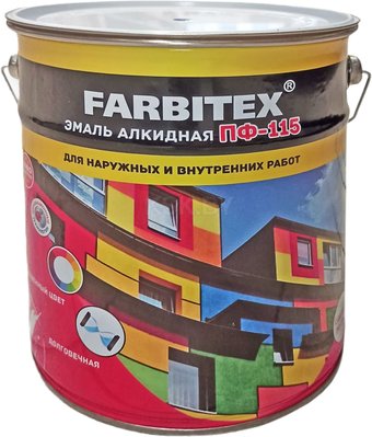 Эмаль Farbitex ПФ-115 5 кг (светло-голубой)