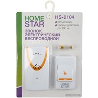 Беспроводной дверной звонок HomeStar HS-0104 (белый/оранжевый)