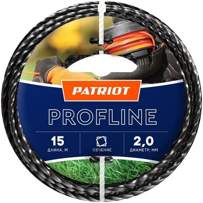 

Леска для триммера Patriot Profline 2.0 мм L 15 м 805402201