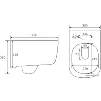 Унитаз подвесной Vincea Idea VT1-33