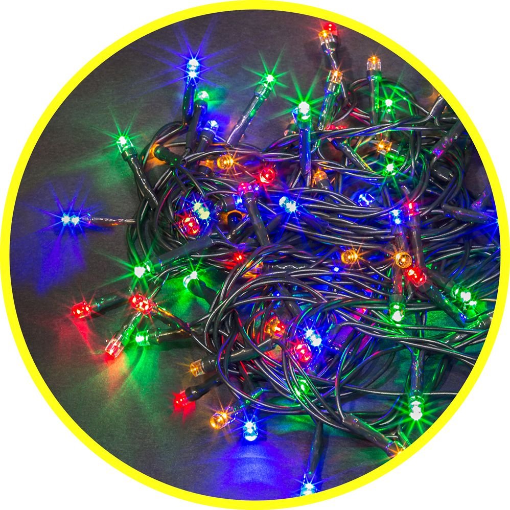 

Новогодняя гирлянда Navigator NGF-S01-200RGBY-10-21.5m-230-C8-BL-IP44