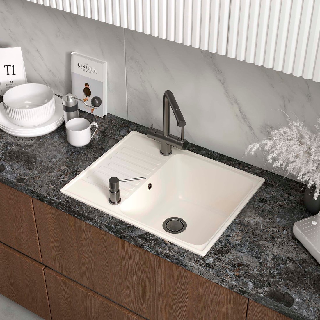 

Кухонная мойка Reflexion Prima RF0460WH