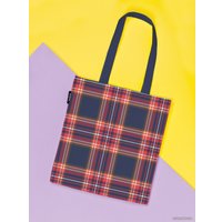 Сумка шоппер JoyArty Шотландка для килта ткань под лен bsh_50505