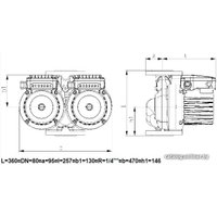 Циркуляционный насос IMP Pumps GHNDbasic II 80-70F PN10