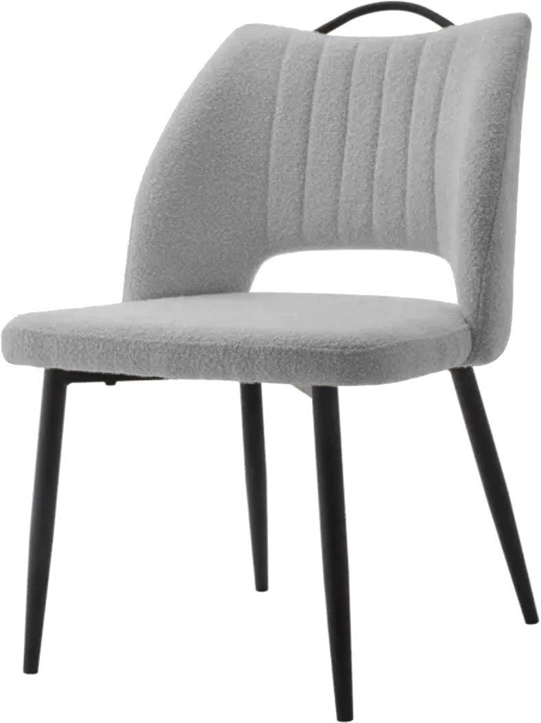 

Стул M-City Janety 624M05382 (UF998-14 светло-серый/черный)