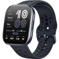 Умные часы Amazfit Bip 6 (черный, с черным силиконовым ремешком)