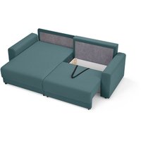 Угловой диван Mio Tesoro Таун 264 1.5ек-1.5пф (1367 серо-голубой)