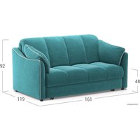 Диван Moon Family 111 002807 (бирюзовый)