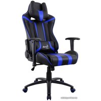 Игровое (геймерское) кресло AeroCool AC120 AIR (черный/синий)