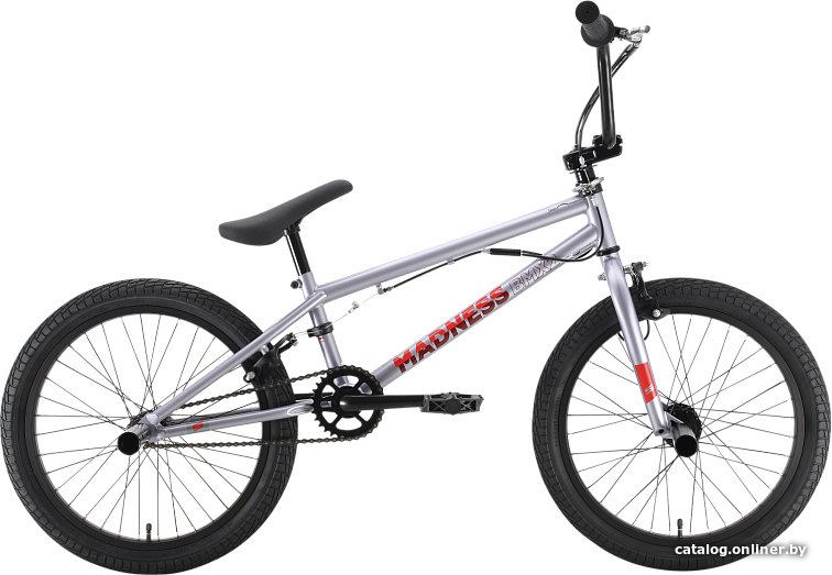Велосипед Stark Madness BMX 2 2022 (серый/красный)