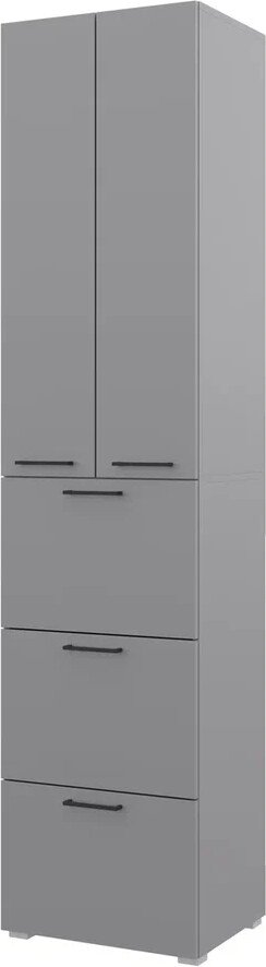 

Шкаф распашной Горизонт Бонн 500 3 ящика (серый графит)