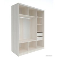 Шкаф-купе Евва 176 BZ.05 АЭП ШК.3 03 (бодега/зеркало/жемчуг зерно)