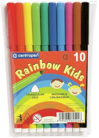 Фломастеры Centropen Радуга 7550/10 ET (10 шт)