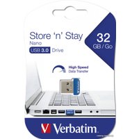 USB Flash Verbatim Store 'n' Stay Nano 32GB (синий)