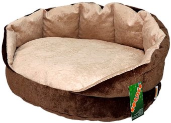 Лежак Кот и Пес Верона №1 Л5545М-С (коричневый)