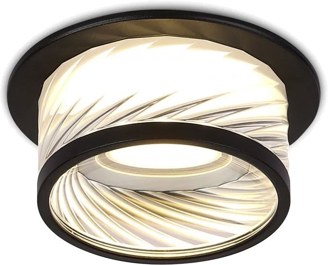 

Точечный светильник Ambrella light TN1252 SBK/CL (черный песок/прозрачный)