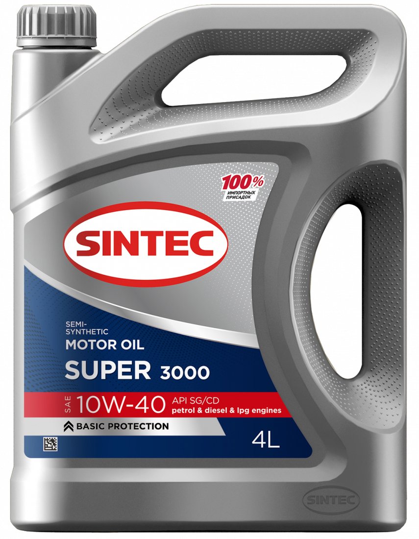 

Моторное масло Sintec Super 3000 10W-40 SG/CD 4л