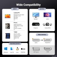 Кабель Ugreen CM556 USB Type-C - DisplayPort (2 м)