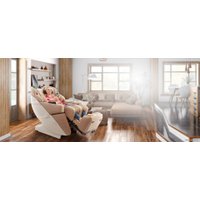 Массажное кресло Casada AlphaSonic 3 CMS-571 (бежевый/белый)