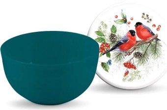 Миска для смешивания Полимербыт Снегири 4359786 (с крышкой)