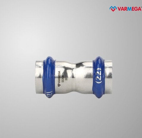 Фитинг Varmega Муфта двухраструбная Inox Press 22x22 VM701002222