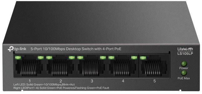 

Неуправляемый коммутатор TP-Link LiteWave LS105LP V1