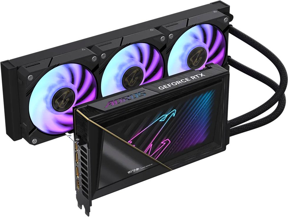 Видеокарта Gigabyte Aorus GeForce RTX 5090 Xtreme Waterforce 32G GV-N5090AORUSX W-32GD