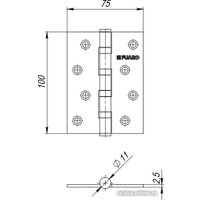 Мебельная петля Fuaro fs02887