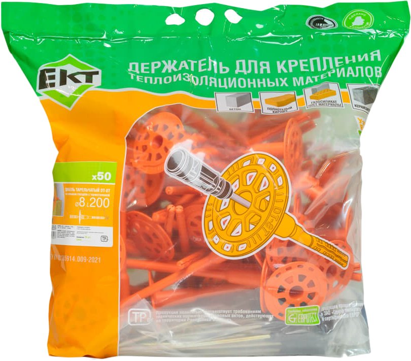

Дюбель для теплоизоляции ЕКТ B009643 (50 шт)