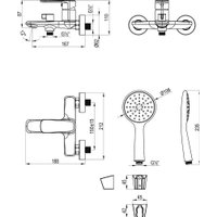 Смеситель Lemark LMF-1022B-C