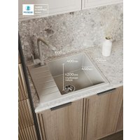 Кухонная мойка Polygran Deka 600 (серый)