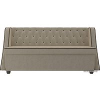 Диван Лига диванов Лофт 104553 (микровельвет, бежевый)