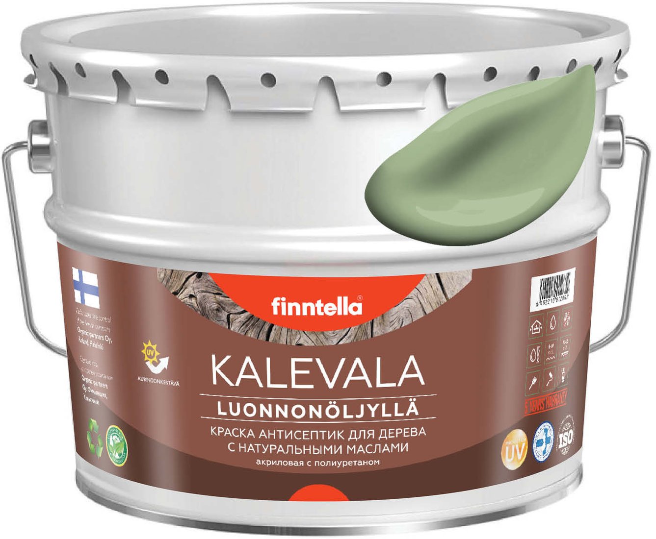 

Краска Finntella Kalevala Sypressi F-13-1-9-FL026 9 л (зеленый)