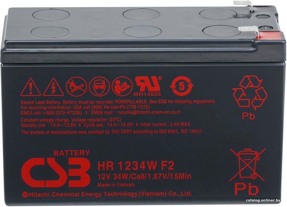 Аккумулятор для ИБП CSB Battery HR1234W F2 (12В/9 А·ч)