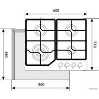 Варочная панель LEX GVG 640-1 WH