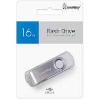 USB Flash SmartBuy Twist 16GB (белый/серебристый)